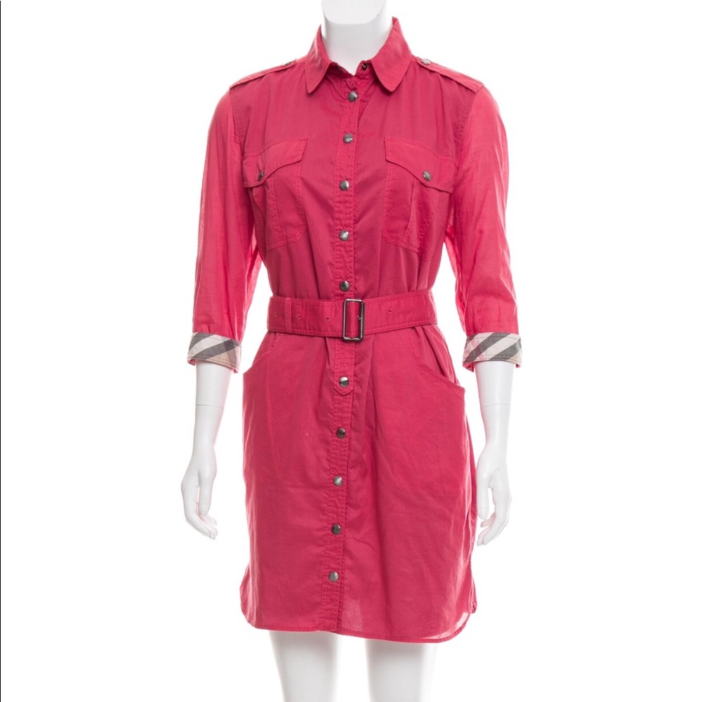 Burberry Brit Belted Mini Dress